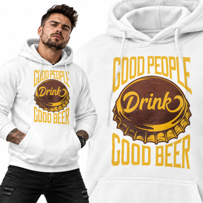 BLUZA ŚMIESZNA Z KAPTUREM DRINK